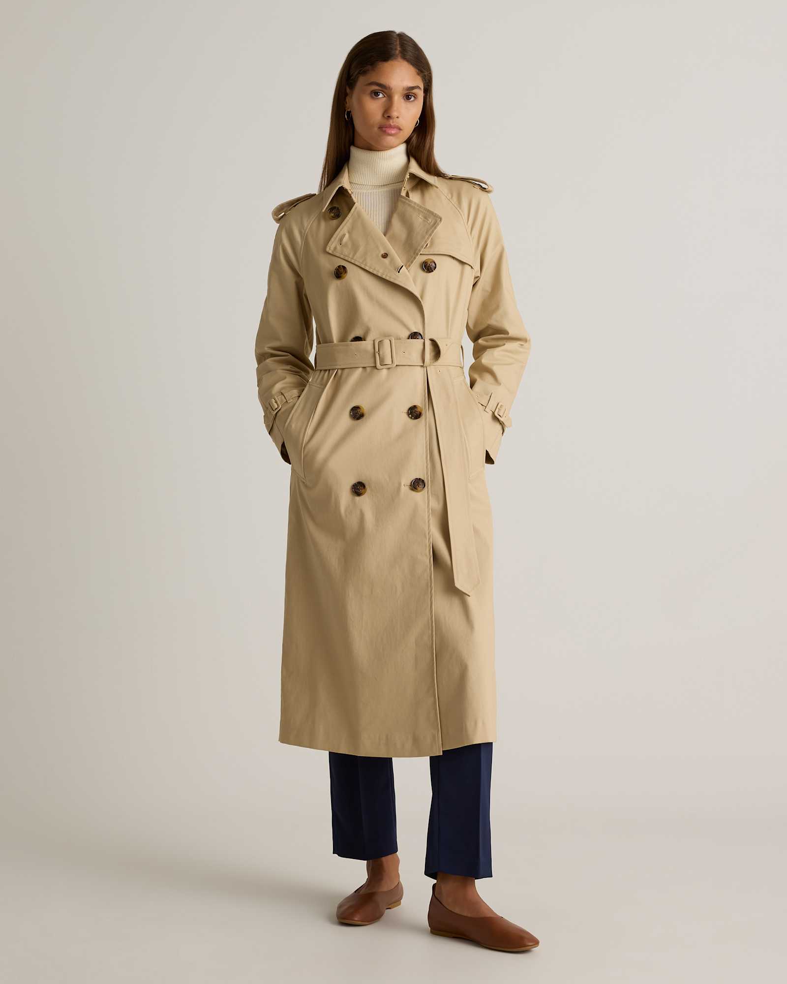 W-JKT-155-LKHAK 3653 EDITED light-khaki Comfort Stretch Long Trench Coat