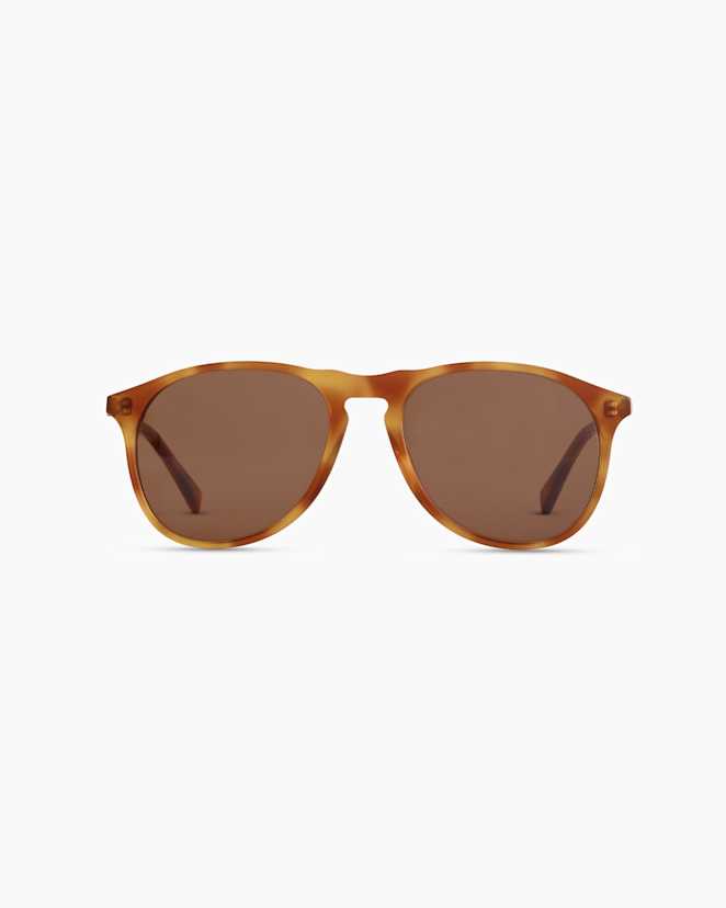 Clear Brown with Brown lens Wyatt Polarized Acetate Sunglasses