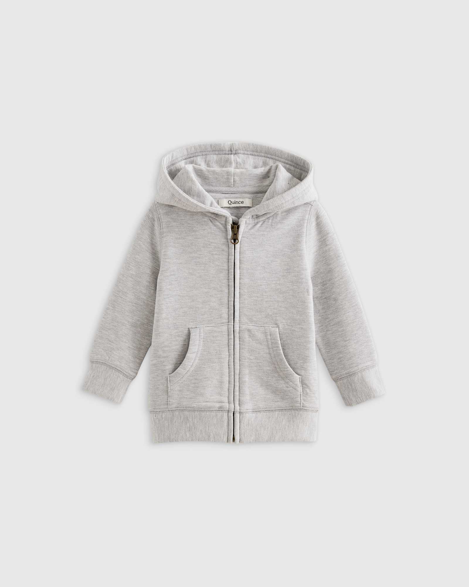 heather-grey SuperSoft Fleece Zip Up Hoodie