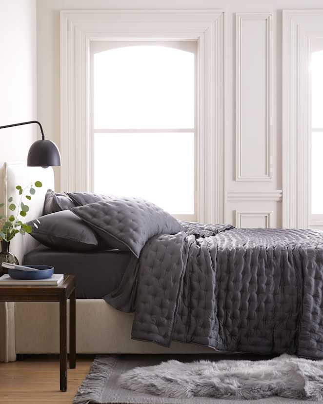 Charcoal Bamboo Dream Quilt