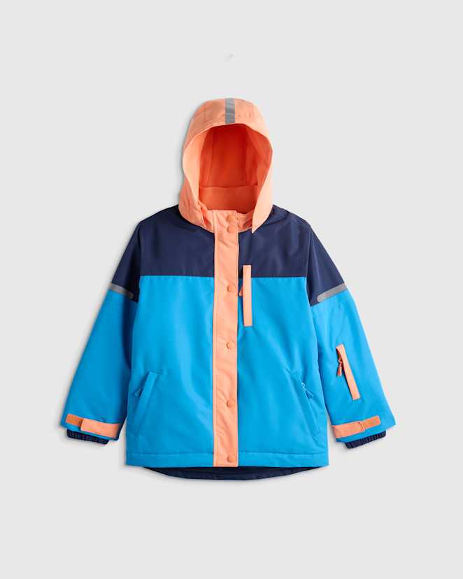 Navy Colorblock All-Weather Adventure Jacket