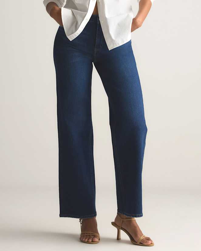 Stormy Blue Bella Stretch Relaxed Straight Jeans