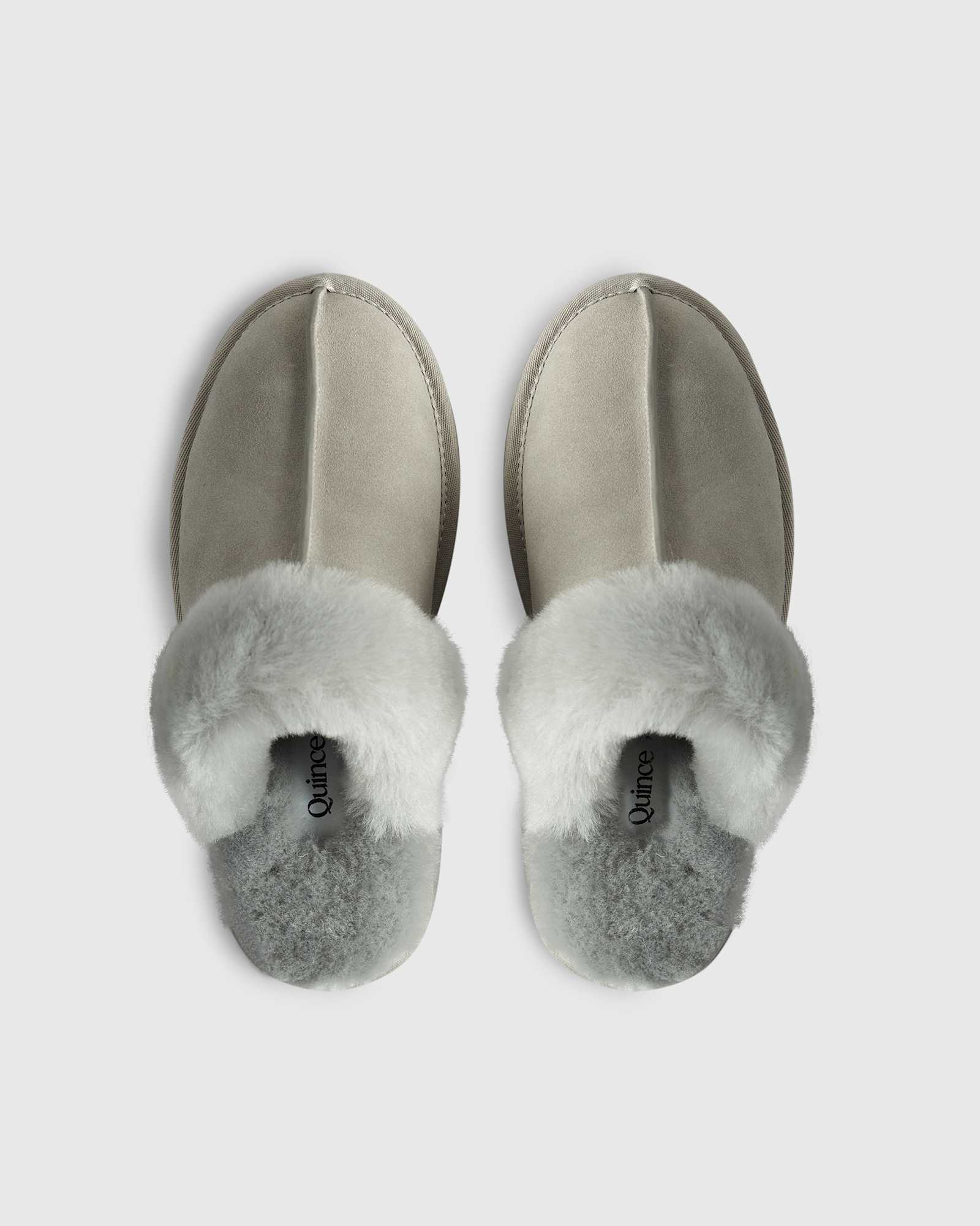 Australian Shearling Scuff Slippers lightgrey