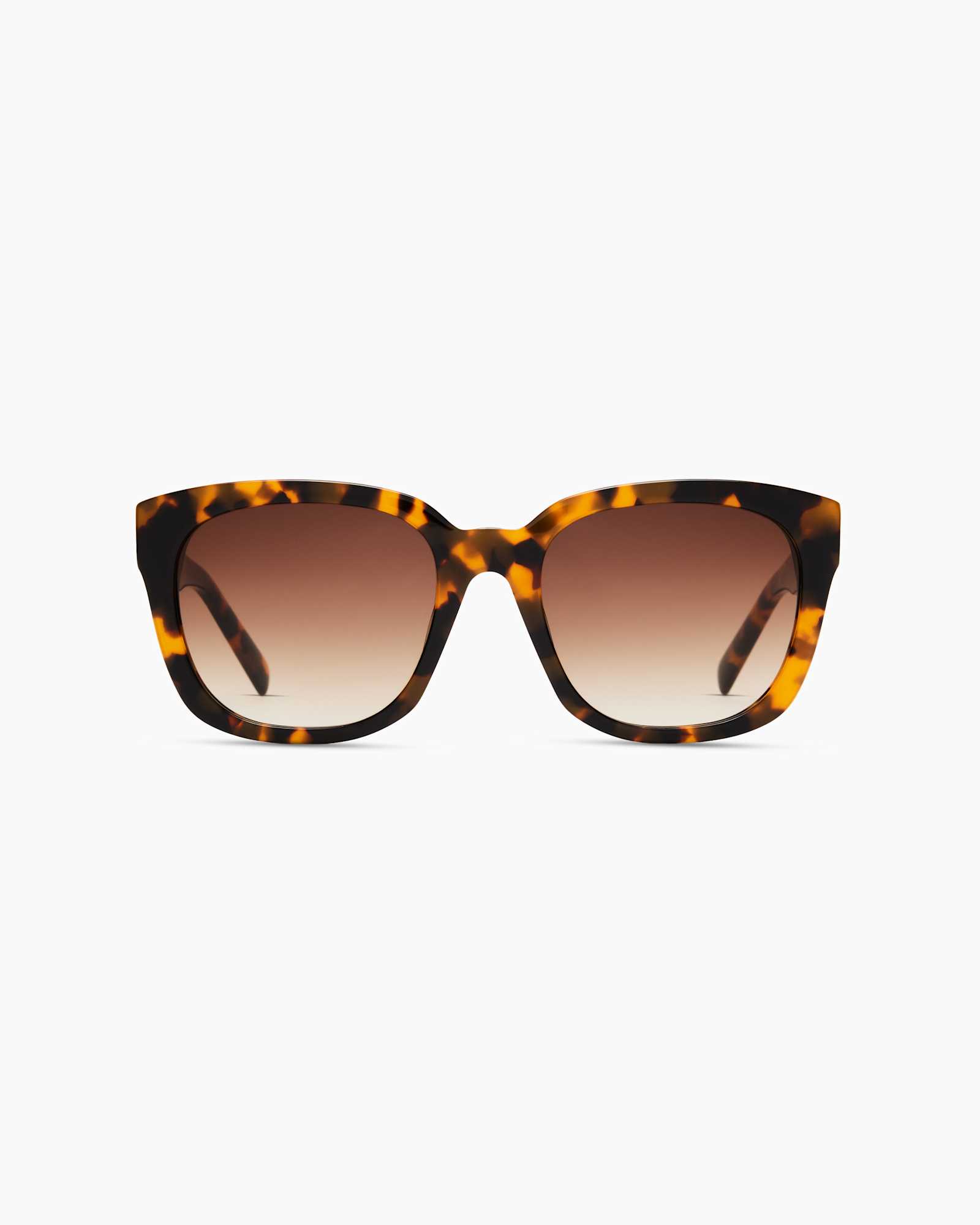 Fawn Tortoise with Brown Gradient lens Barcelona Polarized Acetate Sunglasses