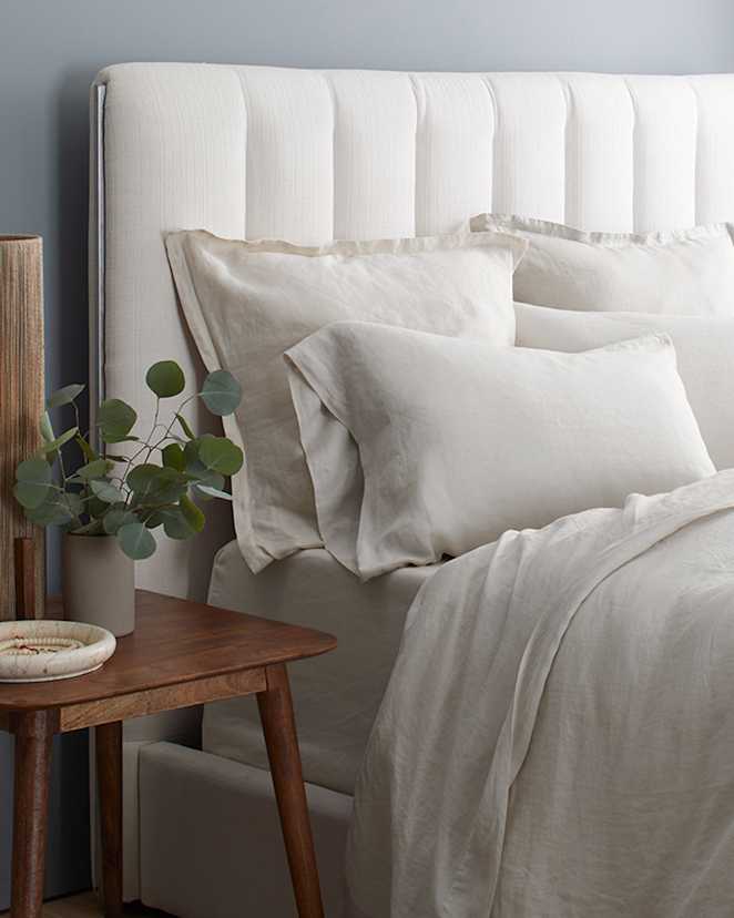 Sand European Linen Euro Sham