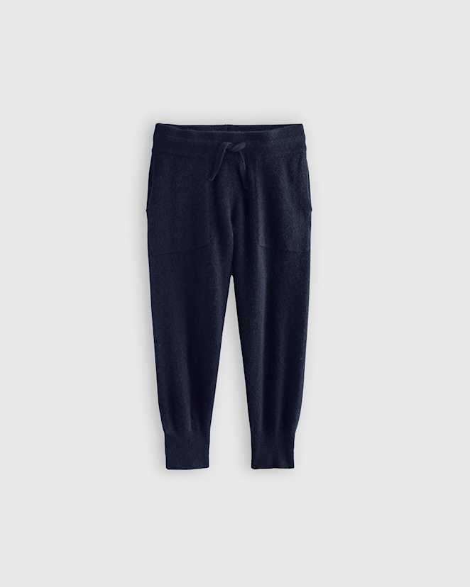 True Navy Washable Cashmere Jogger