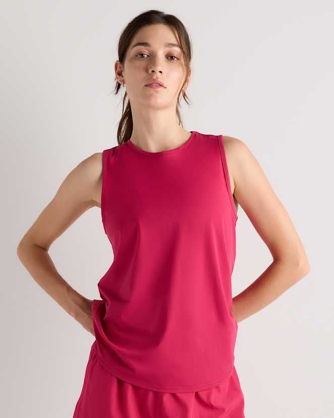 Amaranth Pink Essential Run Tank