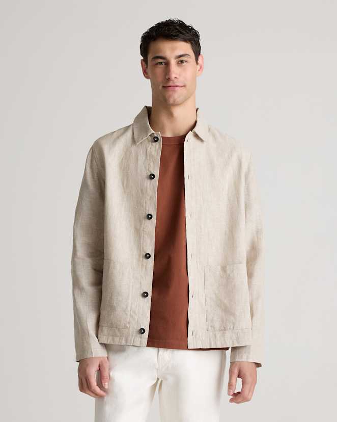 Flax 100% European Linen Chore Jacket