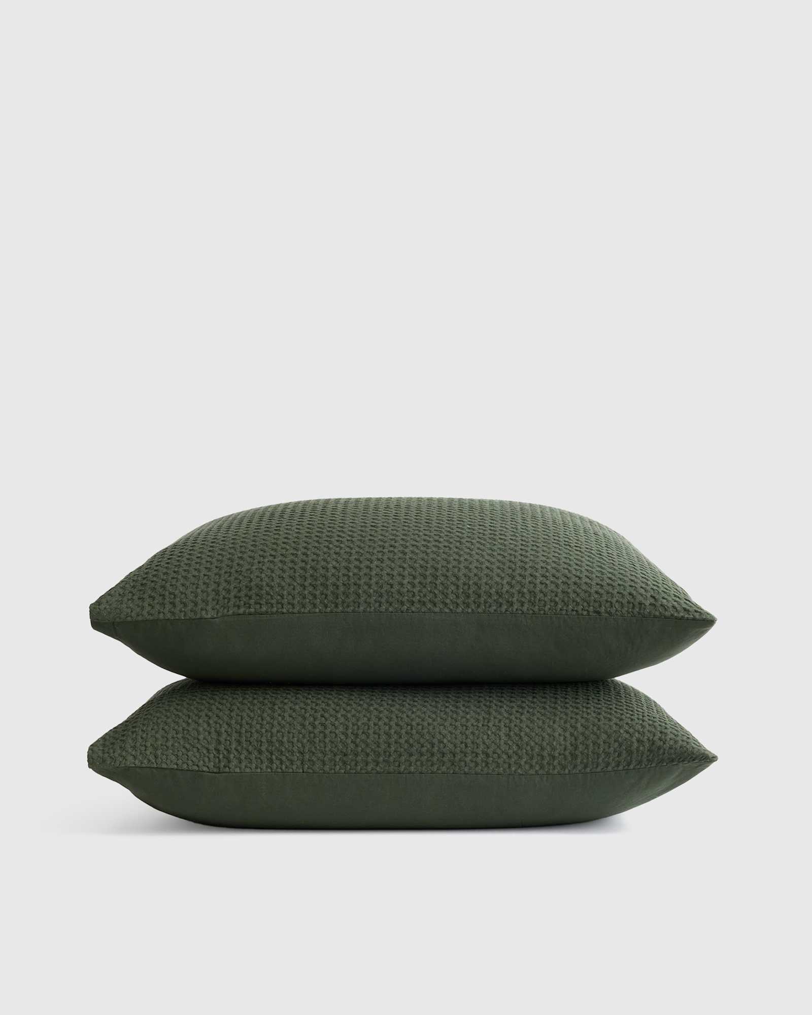 Pine Organic Luxe Honeycomb Sham Set