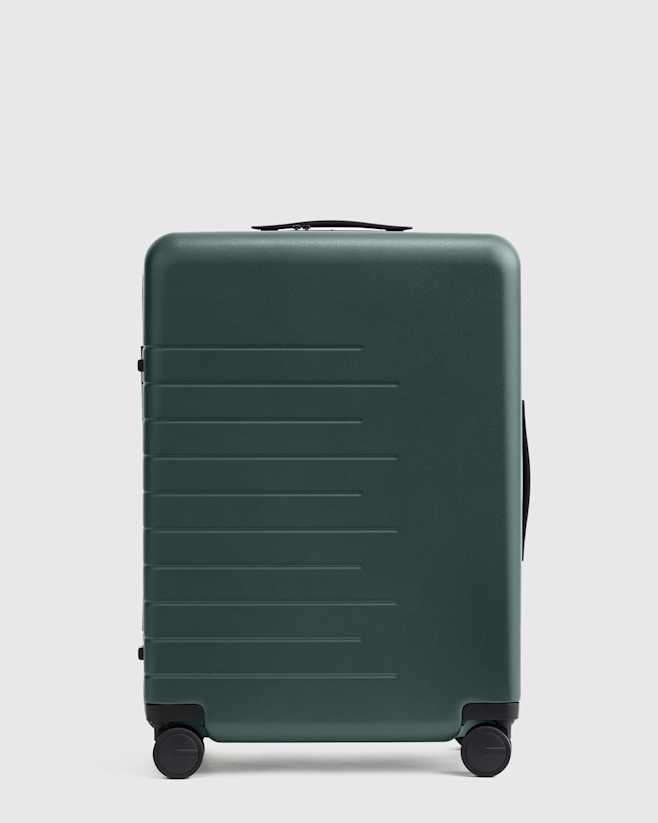 Dark Green Expandable Medium Check-In Suitcase