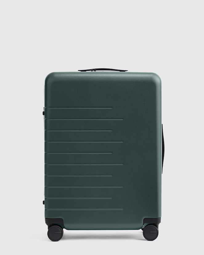 Dark Green Expandable Medium Check-In Suitcase