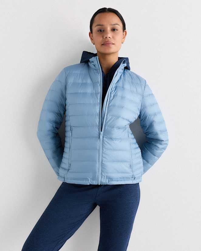 Dewstone Blue Lightweight Down Packable Puffer Jacket