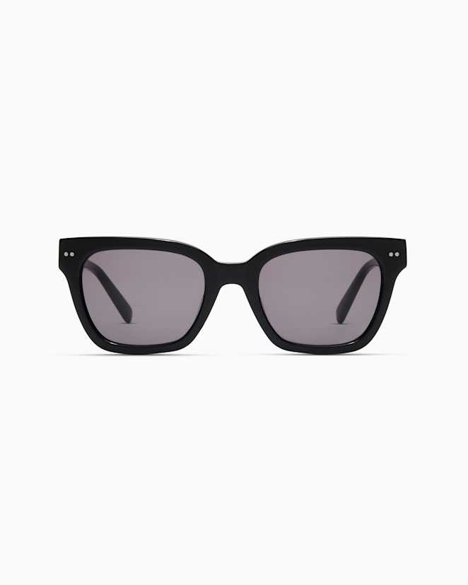 Black with Grey lens Malibu Polarized Acetate Sunglasses