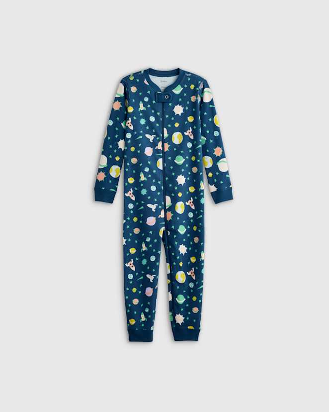 Planets 100% Organic Cotton One Piece Pajama