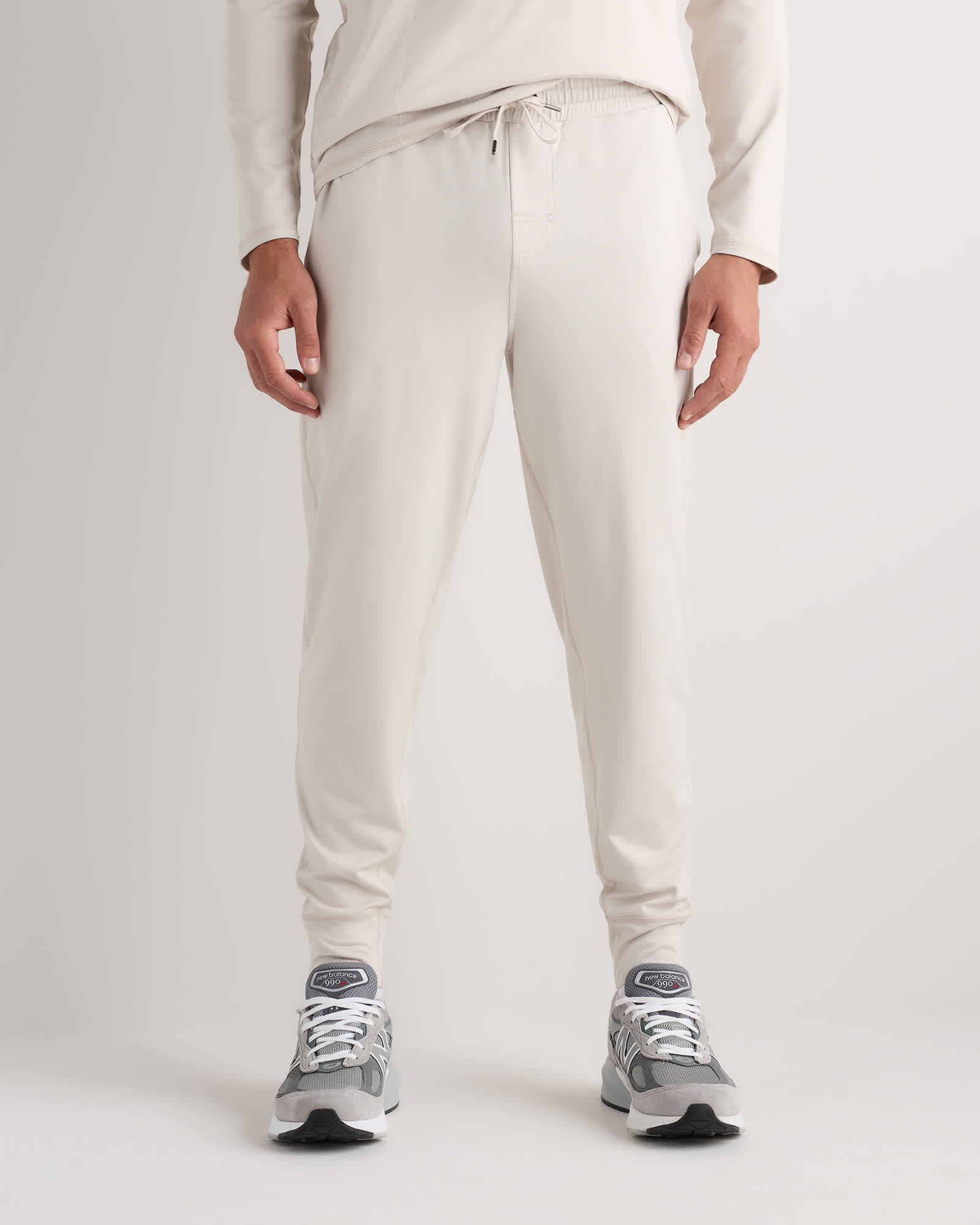 Solid Chalk Flowknit Performance Joggers