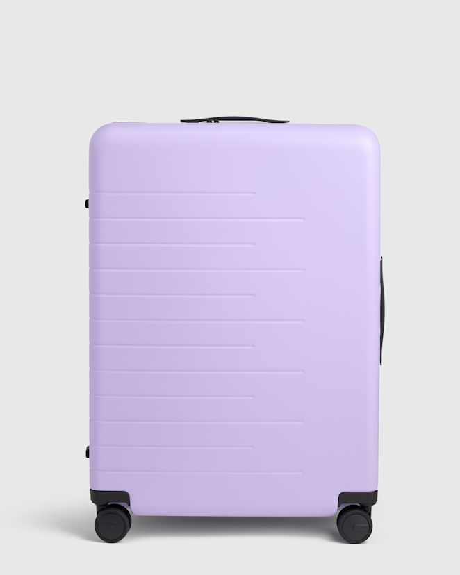 Lavender Expandable Large Check-In Suitcase
