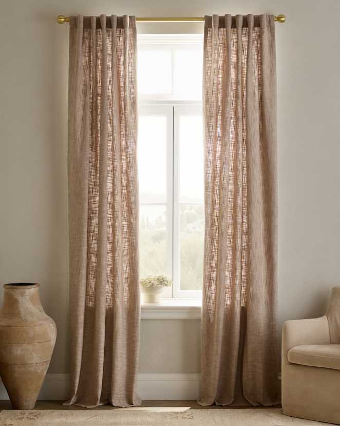 Flax Textured Cotton Curtain