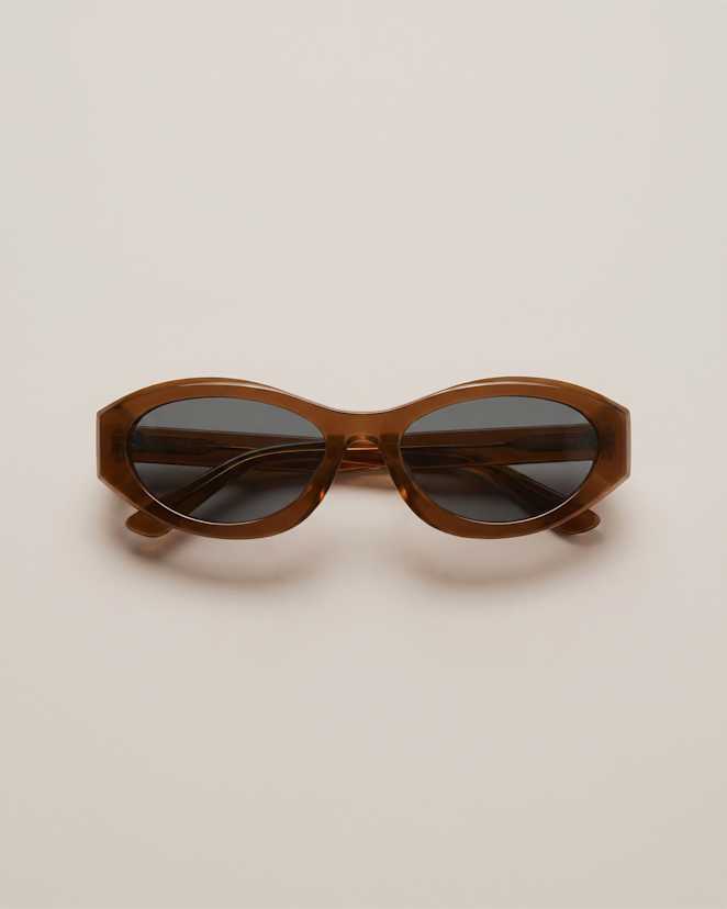 Espresso with Grey lens Milan Polarized Acetate Sunglasses