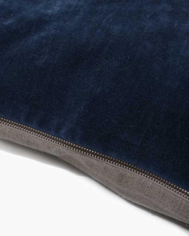 Navy Plush Velvet Pillow Cover