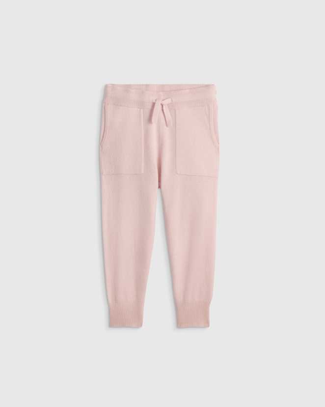 Minimal Pink Washable Cashmere Jogger