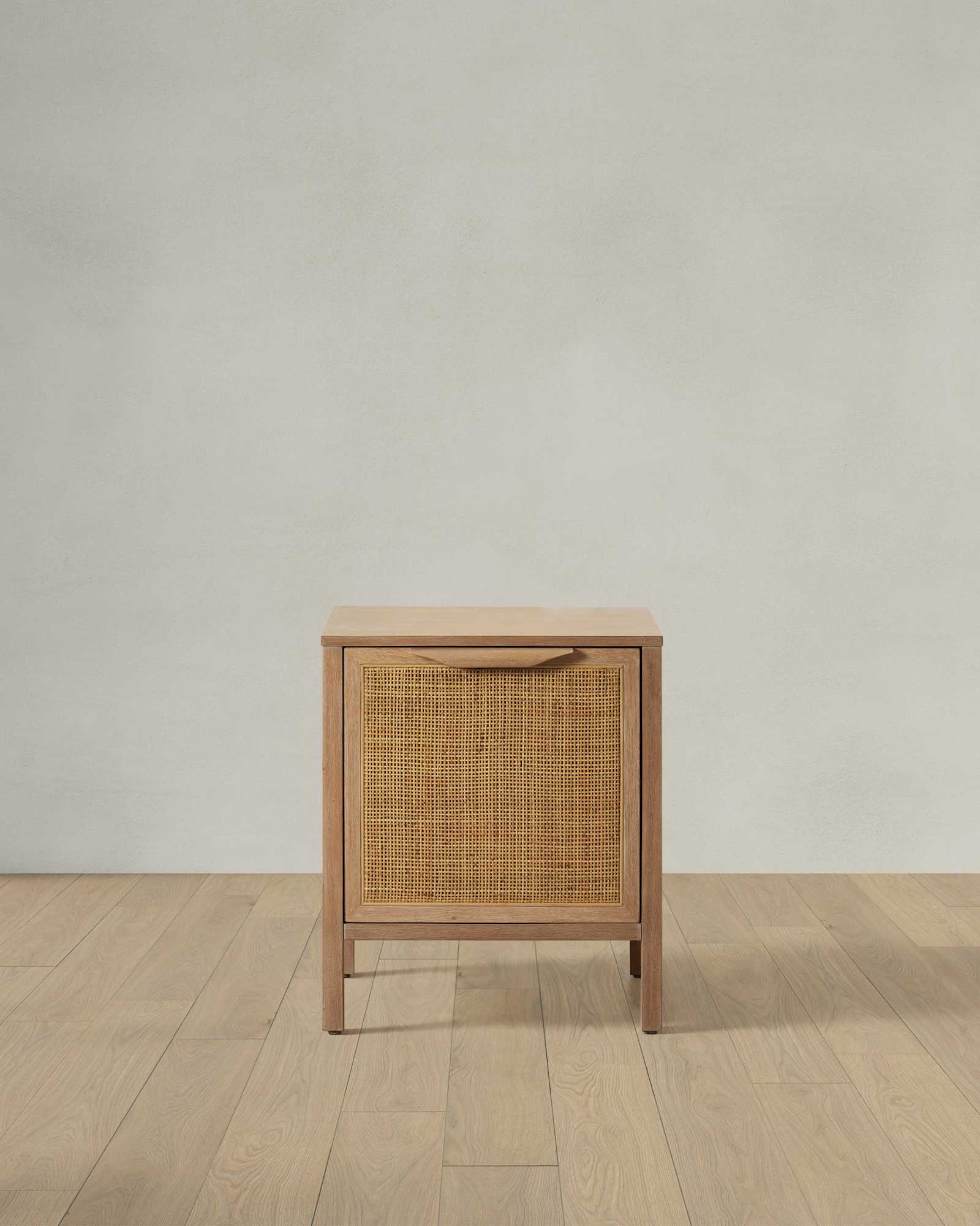 Natural Cane 1-Drawer Nightstand 1