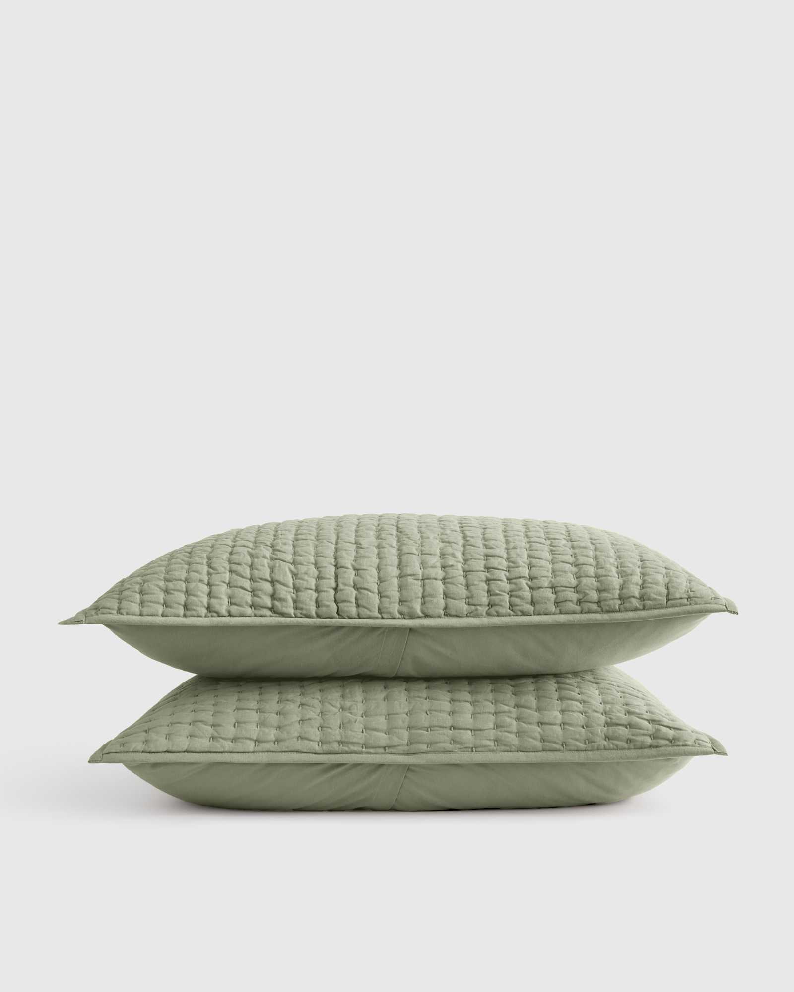 Willowleaf European Linen Cotton Stitch Sham Set