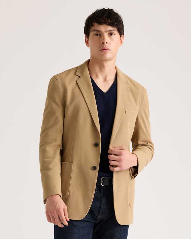 Baywood Cotton Pique Knit Blazer