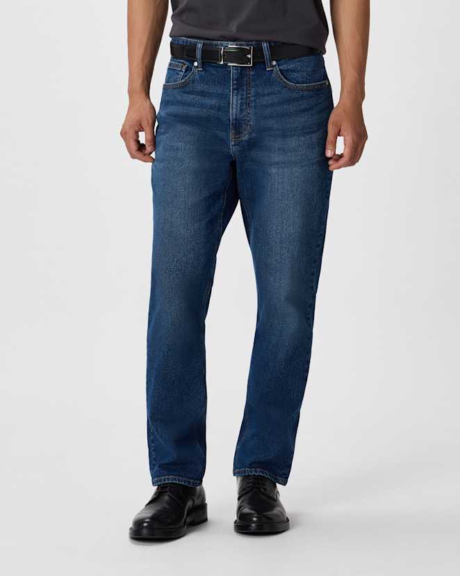 Dusk Blue Warren Stretch Athletic Tapered Jeans