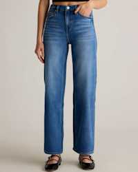 Comfort Stretch High Rise Relaxed Straight Jeans