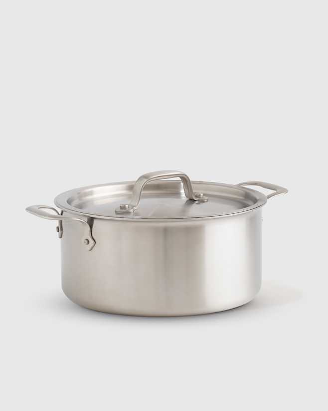 No Color 5-Ply Stainless Steel 8 Quart Stockpot