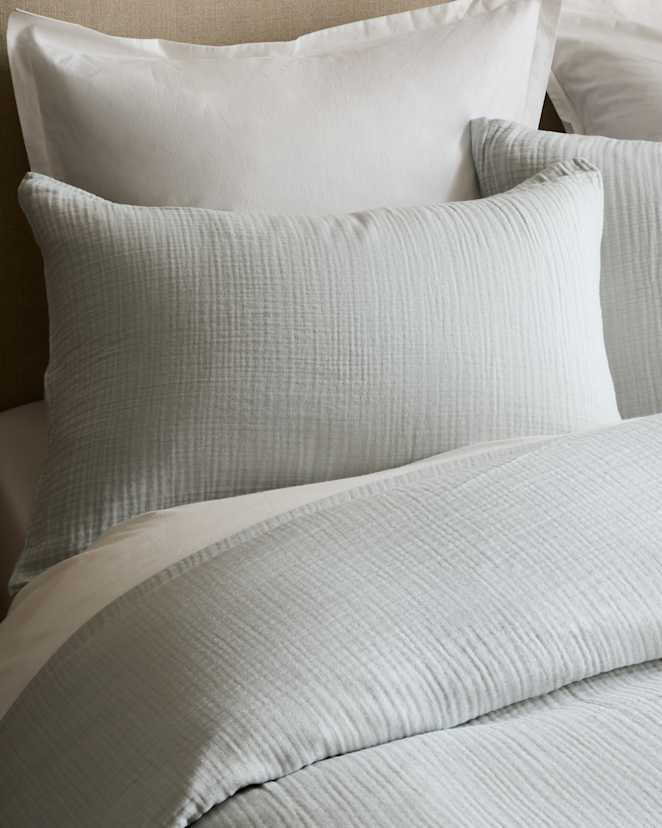 Mist Organic Airy Gauze Sham Set