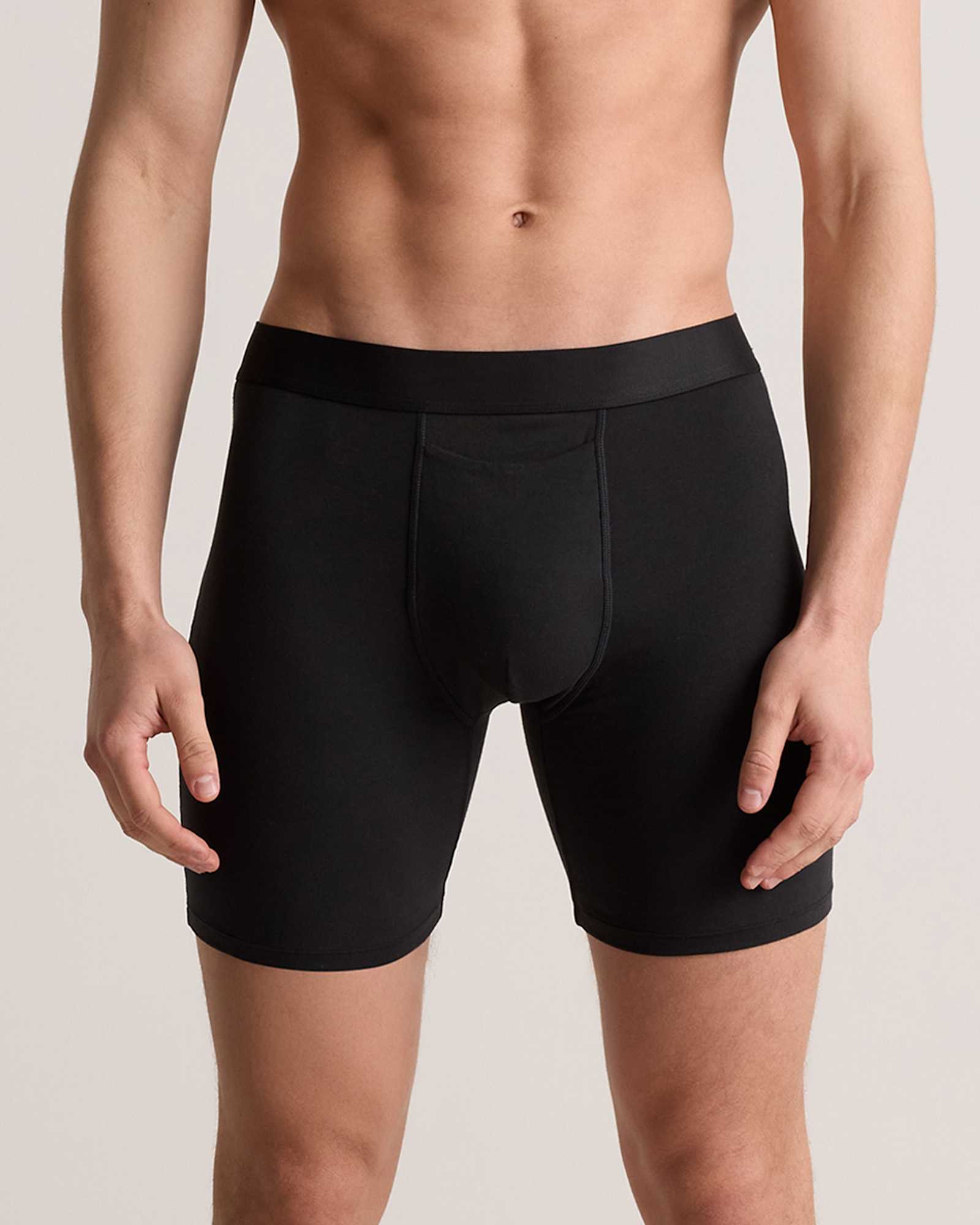 black Organic Cotton 6'' Boxer Brief (3-pack)