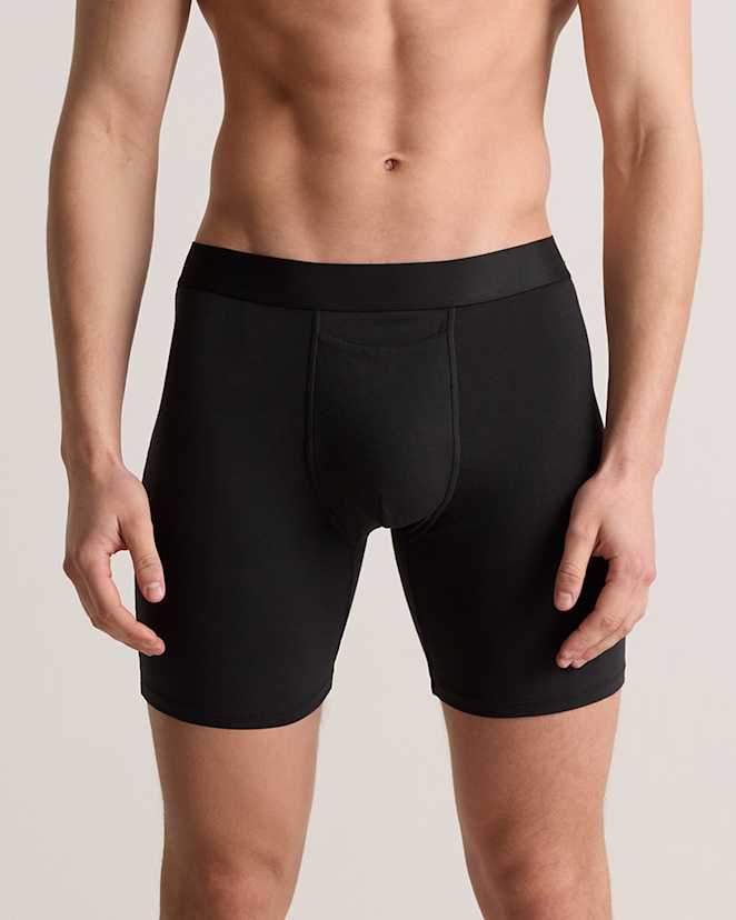 Black Organic Cotton 6'' Boxer Brief (3-pack)