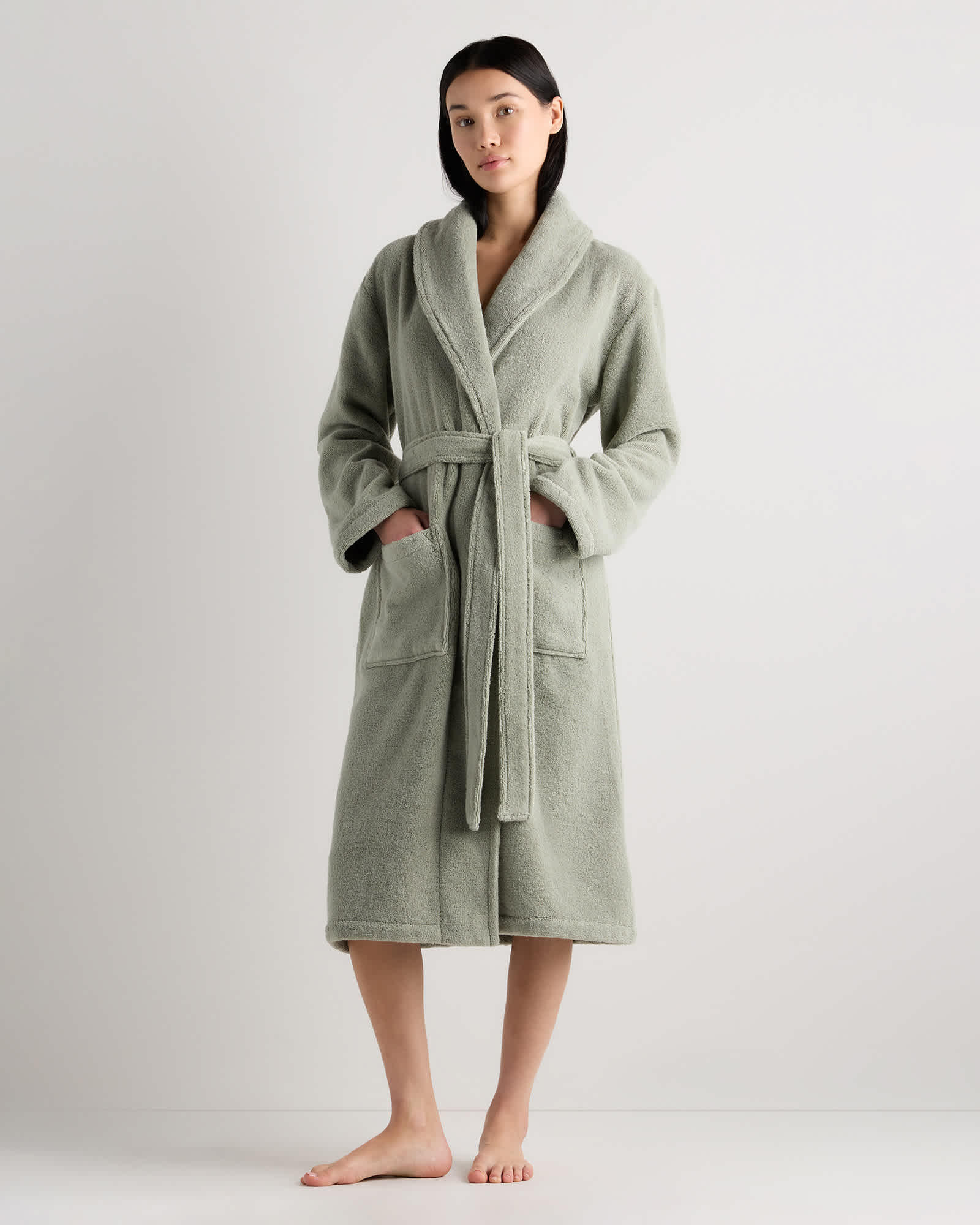Sage Turkish Cotton Terry Robe
