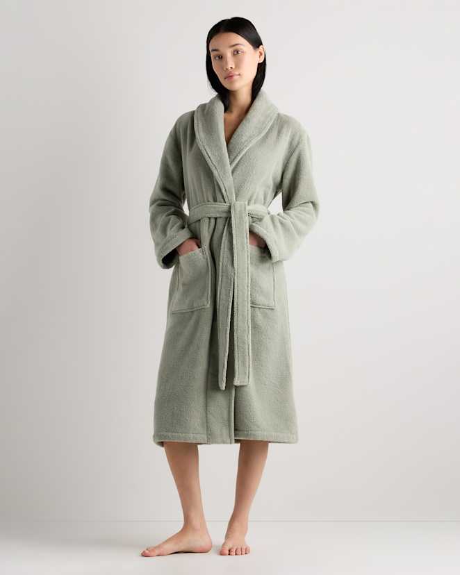 Sage Plush Turkish Cotton Terry Robe