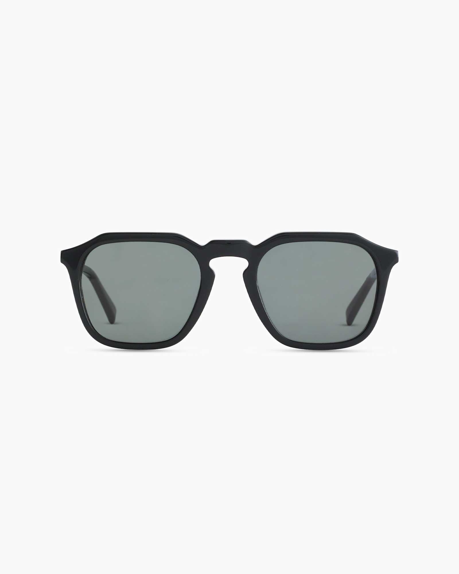 black-with-green-lens Jude Polarized Acetate Sunglasses