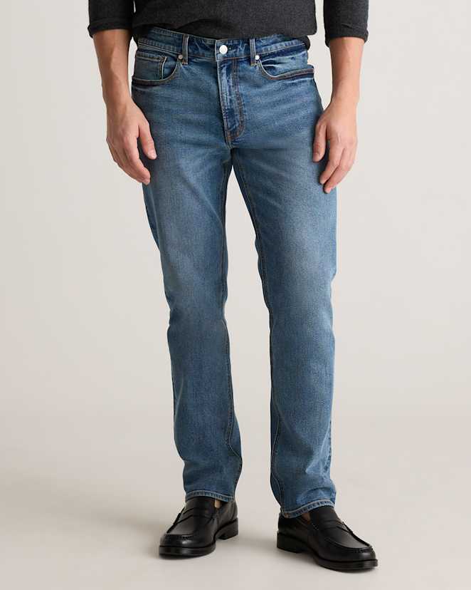 M-PNT-54-MDWSH-15394 EDITED 1 Azure Blue Warren Stretch Straight Jeans