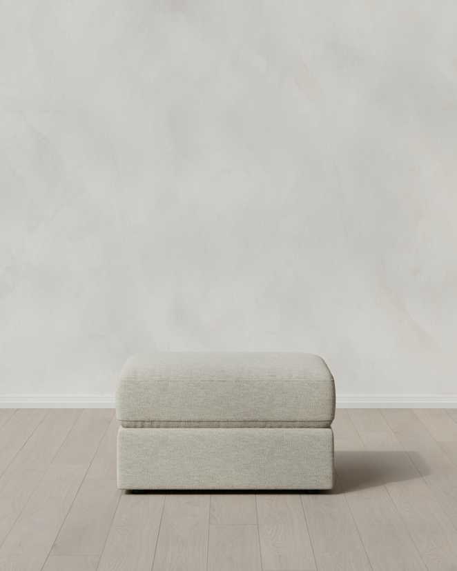 Flax Ashford Deep Seat Ottoman in Performance Basketweave