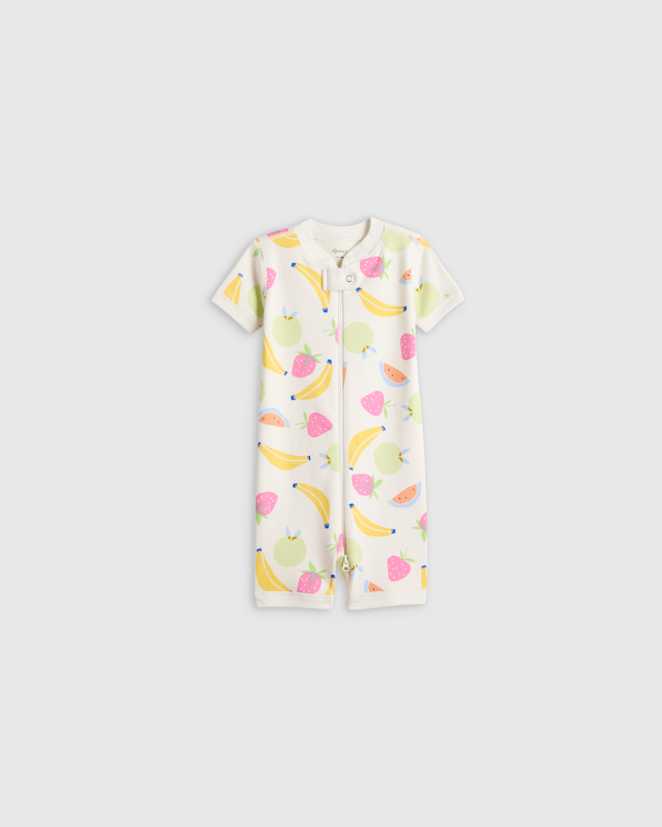 Fruit 100% Organic Cotton Shortie Onesie Pajama