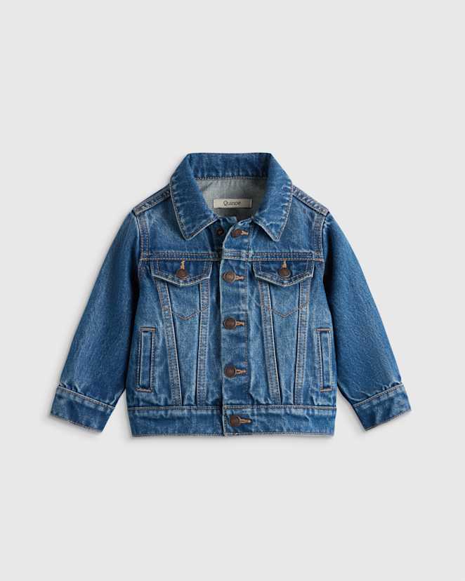 Medium Wash 100% Organic Cotton Denim Jacket