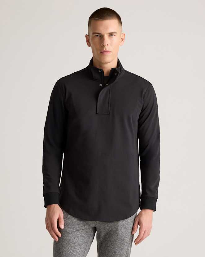 Black On Par Half-Zip Pullover