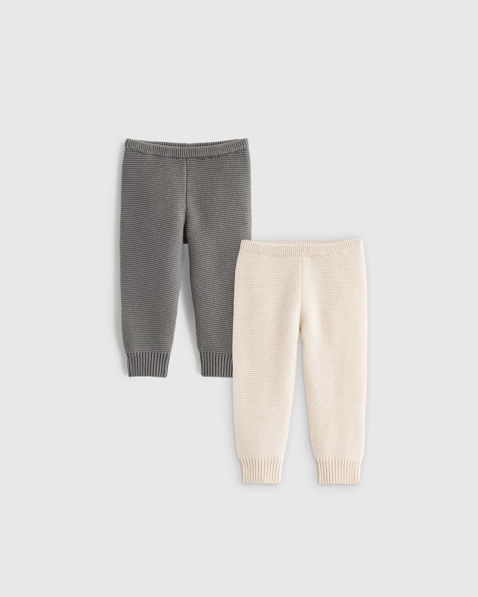 U--142 100- Organic Cotton Sweater Pant 2-Pack - combo