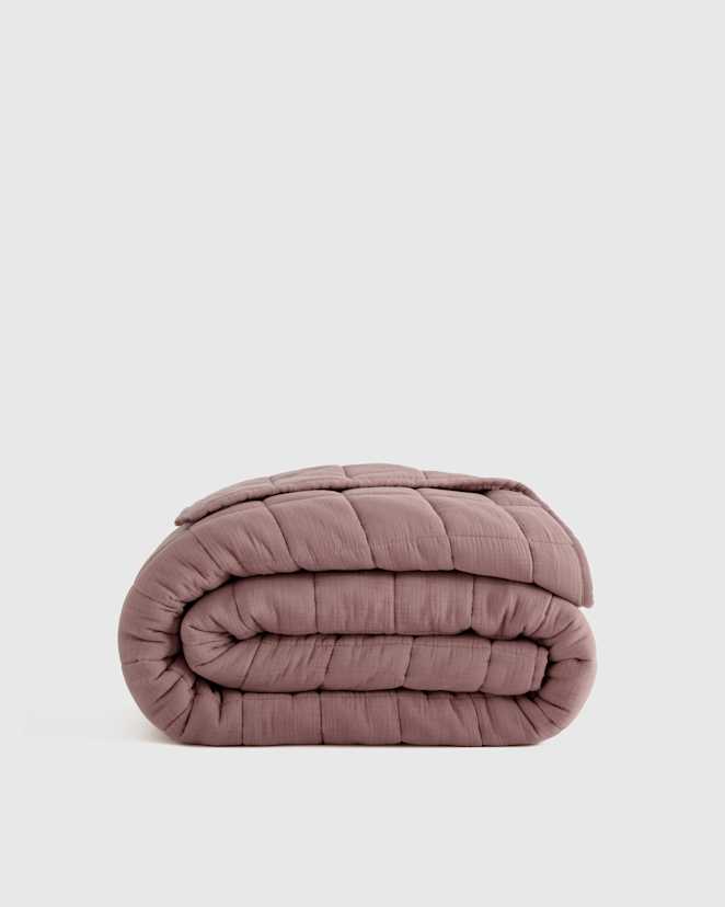 Fig Courtepointe en gaze aérée biologique à carreaux