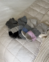 Everyday Cotton Tri-Block Marl Ankle Socks (4-pack) - PDP Video Thumbnail (Multi, 4x5)