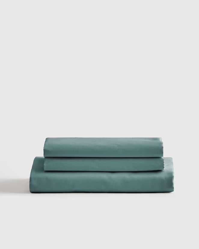 Pine Luxury Organic Sateen Fitted Sheet Set