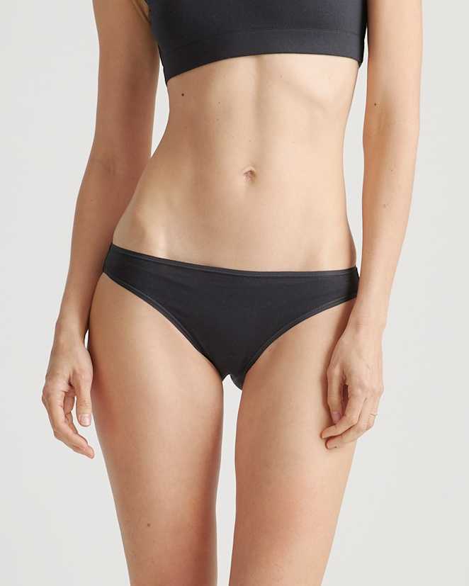 Black Organic Cotton Bikini (6-pack)