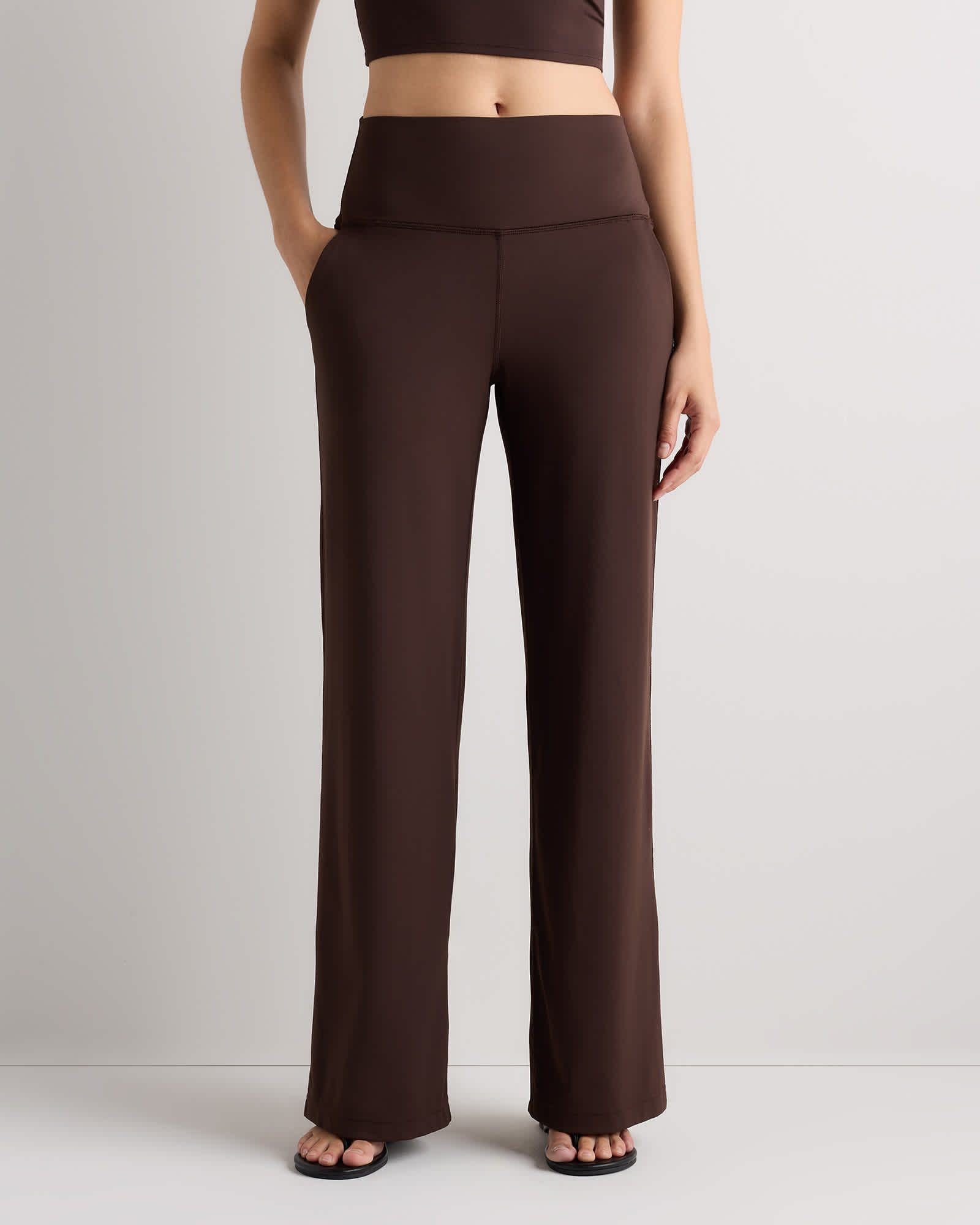 Espresso Ultra-Form High-Rise Wide Leg Pants