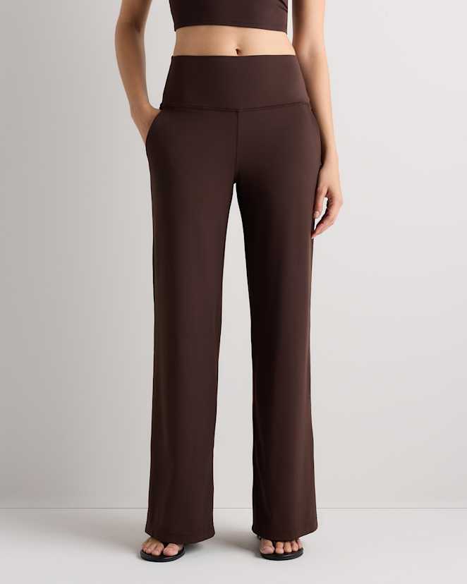 Espresso Ultra-Form High-Rise Wide Leg Pants