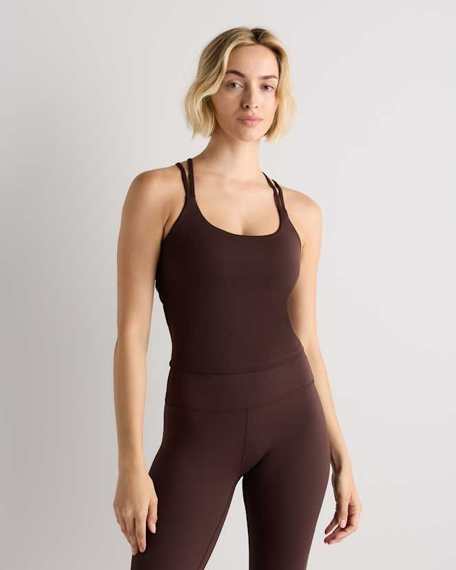 Espresso Ultra-Form Strappy Bra Tank