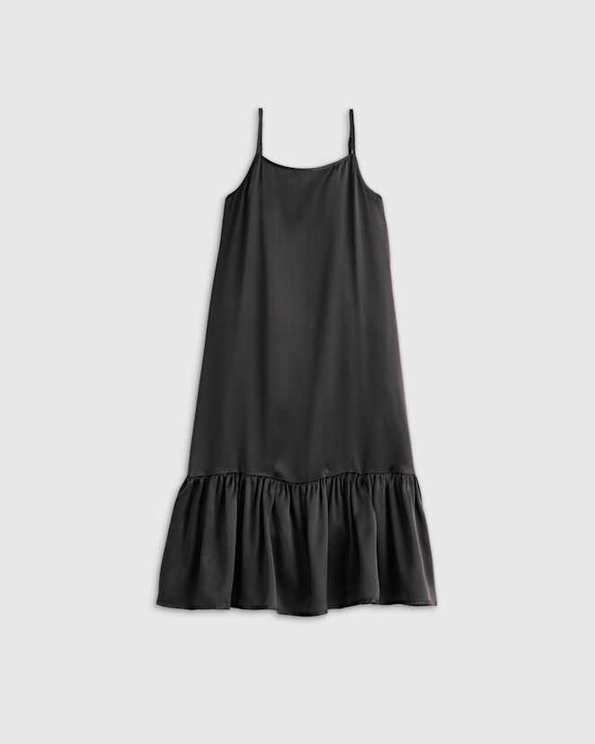 Black 100% Washable Silk Dress
